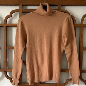 Tan Turtleneck Sweater